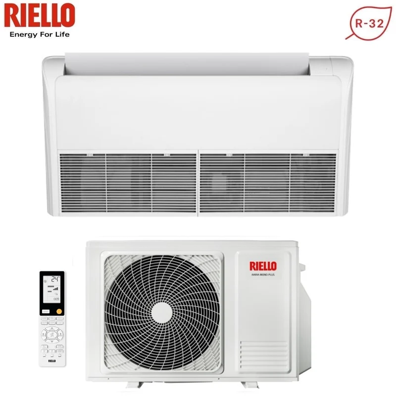 Climatiseur plafond/plancher Riello AARIA PRO P AMS 70 P R-32 de 24 000 BTU avec télécommande incluse