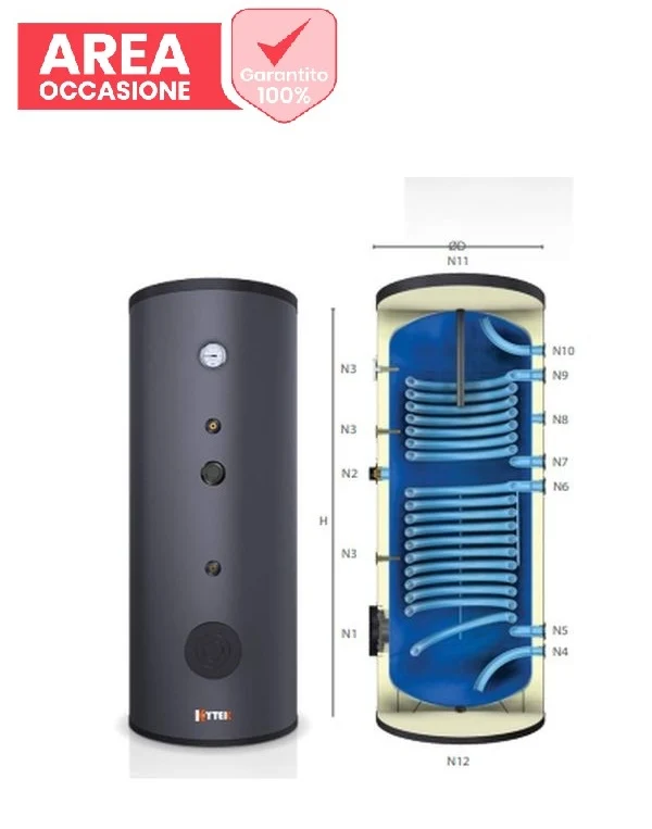 OFFRES SPÉCIALES 2749 Kytek KB 200 Chaudière à double serpentin pour la production d'eau chaude sanitaire