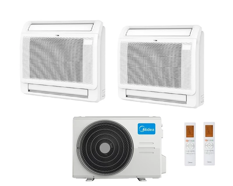 Climatiseur mural double split Midea 9+12 BTU avec M2OE-18HFN8-Q R-32 et Wi-Fi en option