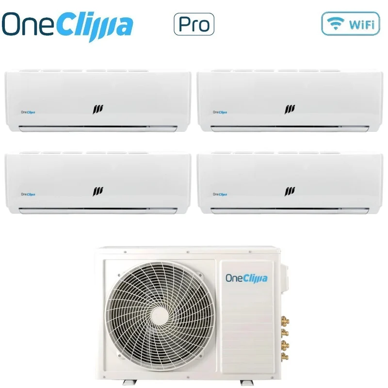 Climatiseur Quadri-Split OneClima 9+12+12+12 BTU R-32 Wi-Fi en option | Y24