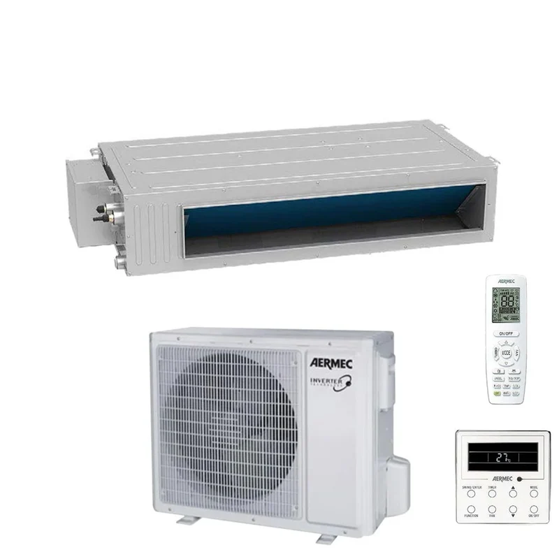 Climatiseur gainable Aermec LCG850D 29 000 BTU R-32 avec télécommande et commande filaire