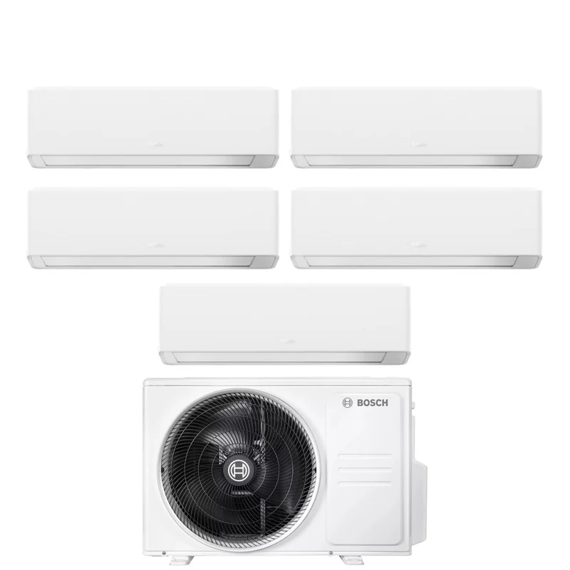 Climatiseur penta-split Bosch CLIMATE 7000i BLANC 7+7+9+9+9 Penta avec Wi-Fi intégré 5000M 105/4 E R-32