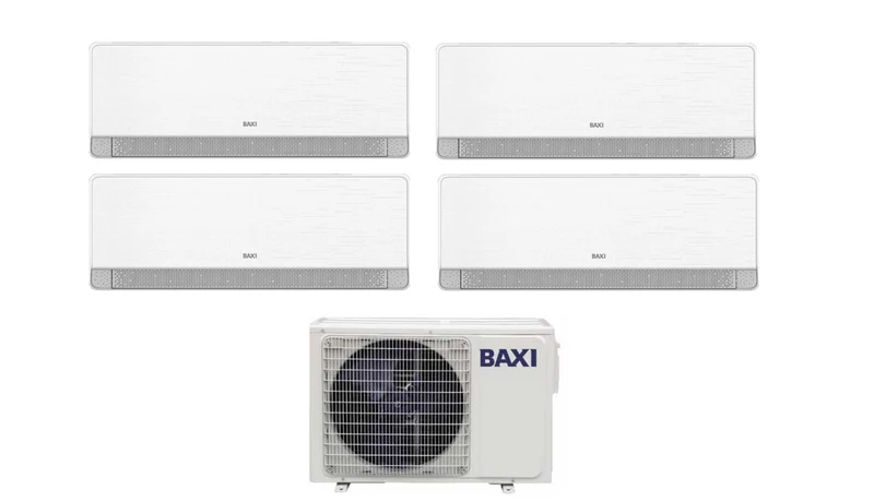 Climatiseur quadri-split Baxi SIDERA 12+12+12+12 avec Wi-Fi intégré LSGT100-4M R-32
