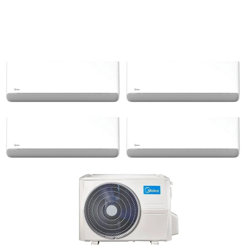 Climatiseur quadri-split Midea Breezeless E 12+12+12+12 avec Wi-Fi intégré M4O-36FN8-Q R-32
