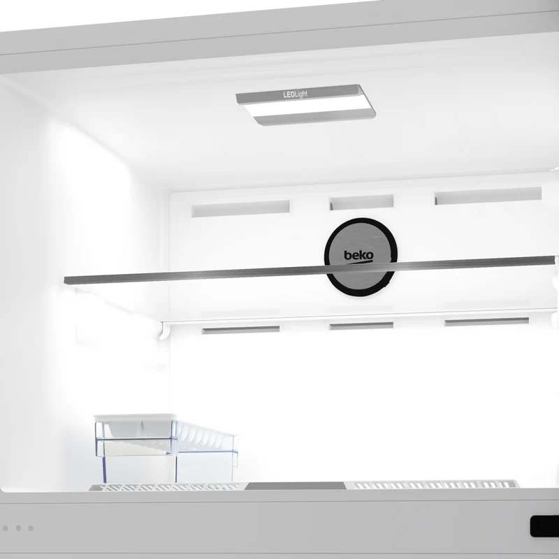 Réfrigérateur Beko B7RDNE595LXPW 557 litres, classe D, double porte (H 186 x L 78 x P 75 cm), finition No Frost, acier inoxydable