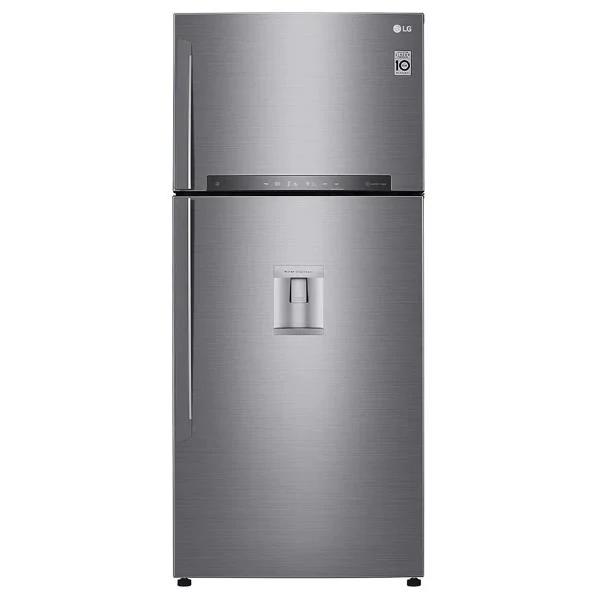 Réfrigérateur LG GTF916PZPYD 592 litres Classe E à deux portes (H 184 x L 86 x P 73 cm) Wi-Fi avec SmartThinQ en acier inoxydable