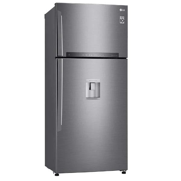 Réfrigérateur LG GTF916PZPYD 592 litres Classe E à deux portes (H 184 x L 86 x P 73 cm) Wi-Fi avec SmartThinQ en acier inoxydable