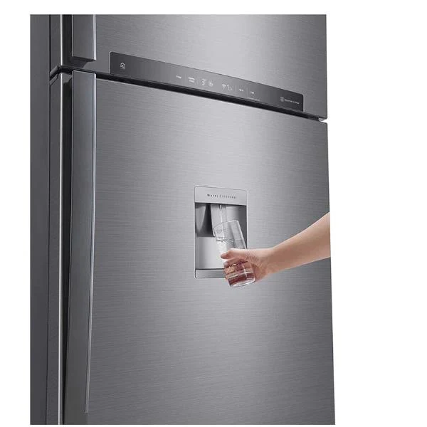 Réfrigérateur LG GTF916PZPYD 592 litres Classe E à deux portes (H 184 x L 86 x P 73 cm) Wi-Fi avec SmartThinQ en acier inoxydable