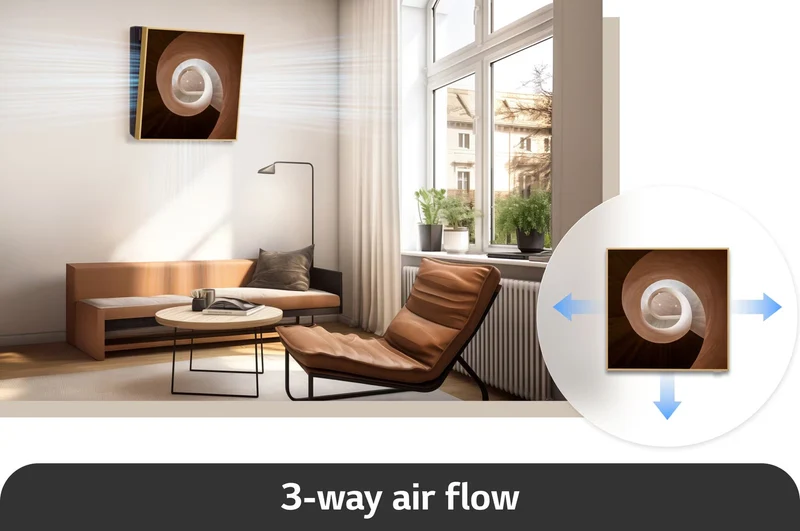 Climatiseur LG Quad Split Inverter ARTCOOL GALLERY PHOTO 9+9+9+12 avec MU4R25 R-32 Wi-Fi intégré