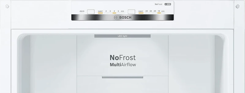 Réfrigérateur combiné Bosch KGN39VWEQ 368 litres Classe E (H 203 x L 60 x P 66) Blanc No Frost