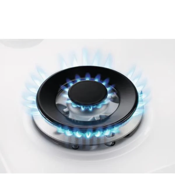 Plaque de cuisson à gaz Electrolux EGG75372W Série 600, 5 brûleurs (L74XP51), verre blanc