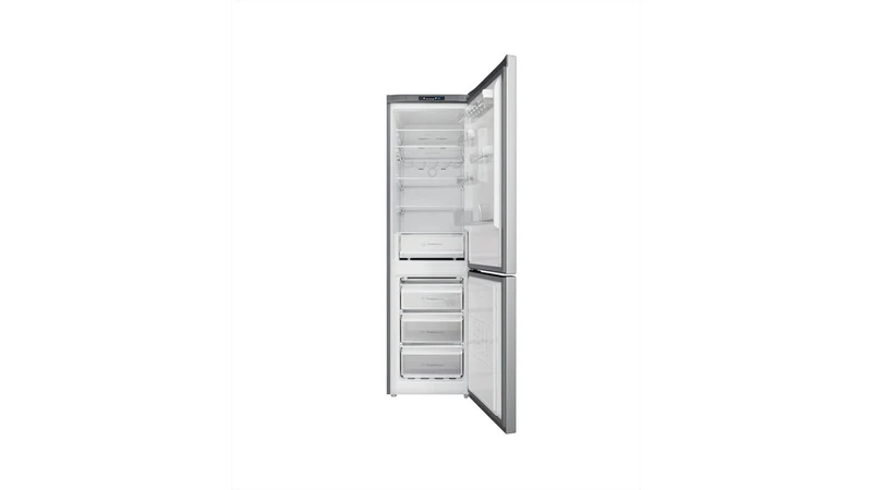 Réfrigérateur combiné Indesit INFC9 TI22X 367 litres Classe E (H 202,7 x L 59,6 x P 67,8 cm) Total No Frost Multiflow en acier inoxydable