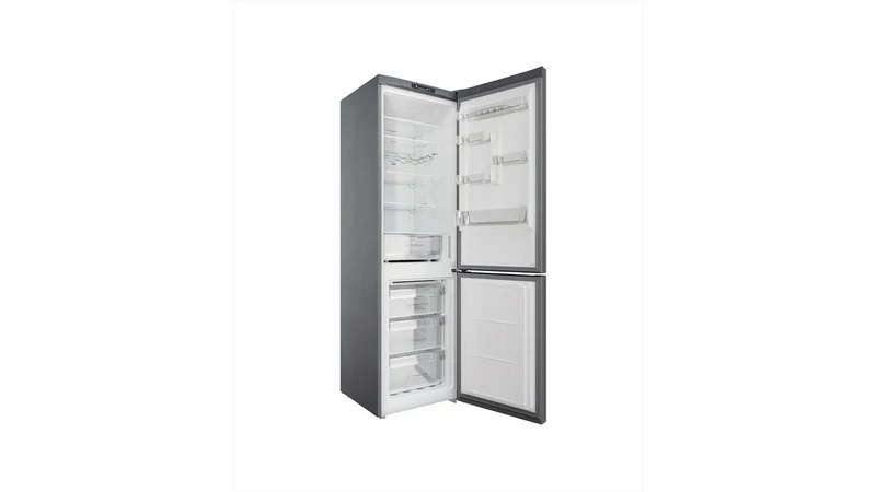 Réfrigérateur combiné Indesit INFC9 TI22X 367 litres Classe E (H 202,7 x L 59,6 x P 67,8 cm) Total No Frost Multiflow en acier inoxydable