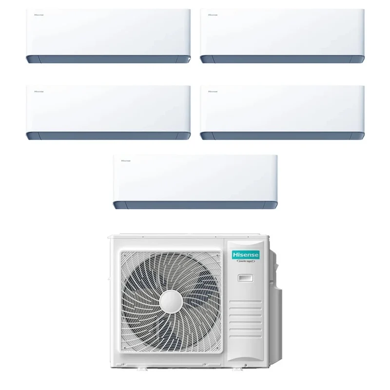 Climatiseur Penta-Split Hisense 9+9+9+9+12 BTU R-32 Wi-Fi intégré | 5AMW105U4RQC
