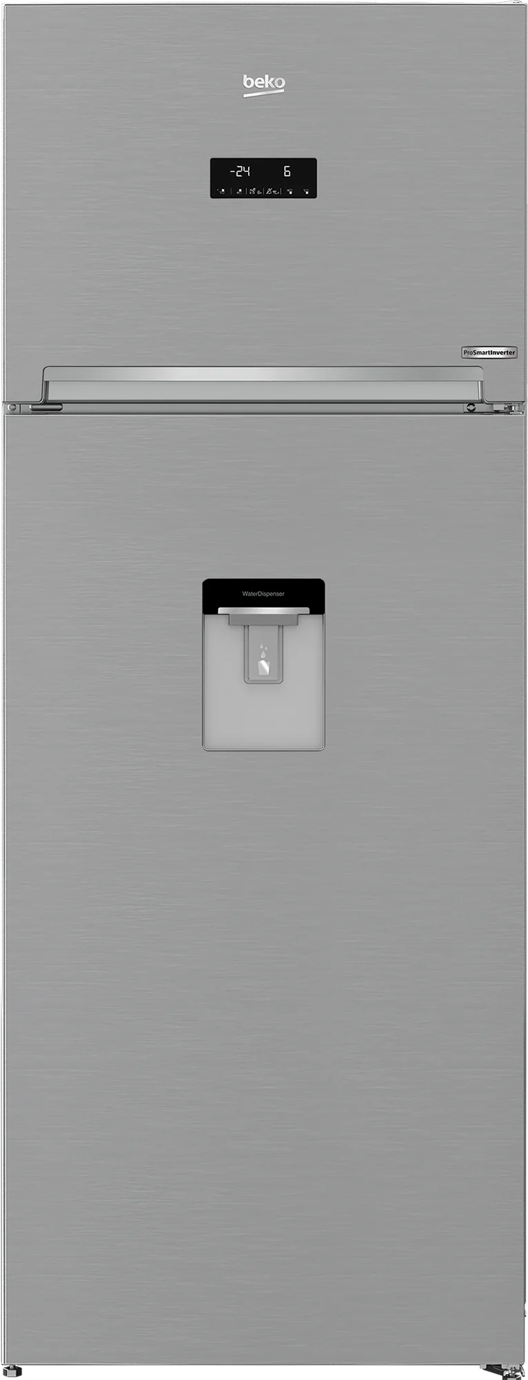 Beko RDNE455E30DZXBN Réfrigérateur double porte 402 litres classe F (H185xL70xP65,5) No Frost Compresseur ProSmart métallique