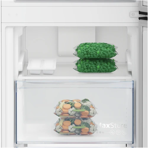 Réfrigérateur combiné Beko B1RCNA364XB 316 litres Classe E (H 186,5 x L 59,5 x P 66,3) AeroFlow Total No Frost, aspect métal