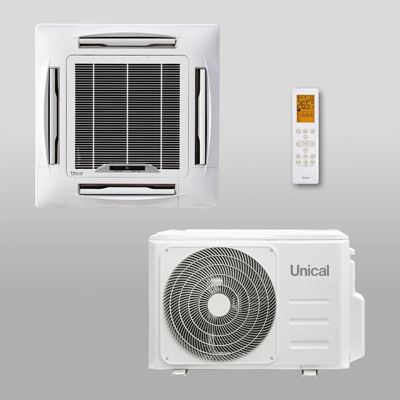 Climatiseur cassette Unical 4 voies R-32 24 000 BTU CS11 24H Gaz R-32 Wi-Fi en option A++/A+