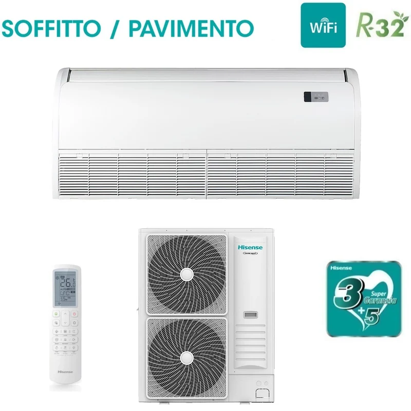 Climatiseur Hisense 36000 BTU R-32 Wi-Fi en option | AUV105UR4RC8