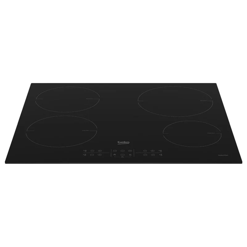 Plaque de cuisson à induction 4 feux Beko Hii 64200 Mt (L 58 x P 51 cm) en vitrocéramique noire