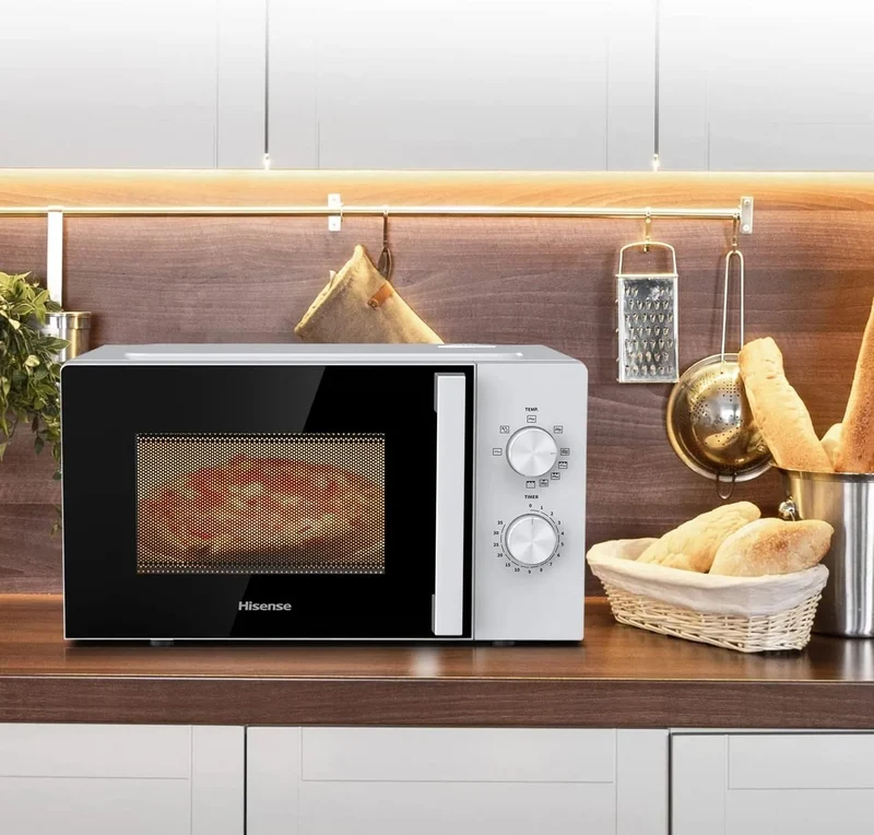 Micro-ondes Hisense H20MOWP1HG 20 litres 700 W (H 65,3 x L 114,8 x P 87,2 cm) Grill Blanc