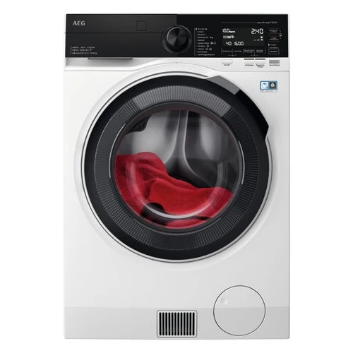 Lave-linge séchant AEG LWR9C166IAB ÖKOKombi Série 9000 AbsoluteCare, capacité de lavage 10 kg, capacité de séchage 6 kg, 1551 tr/min, classe énergétique C (H 84,7 x L 59,7 x P 63,1 cm), noir et blanc