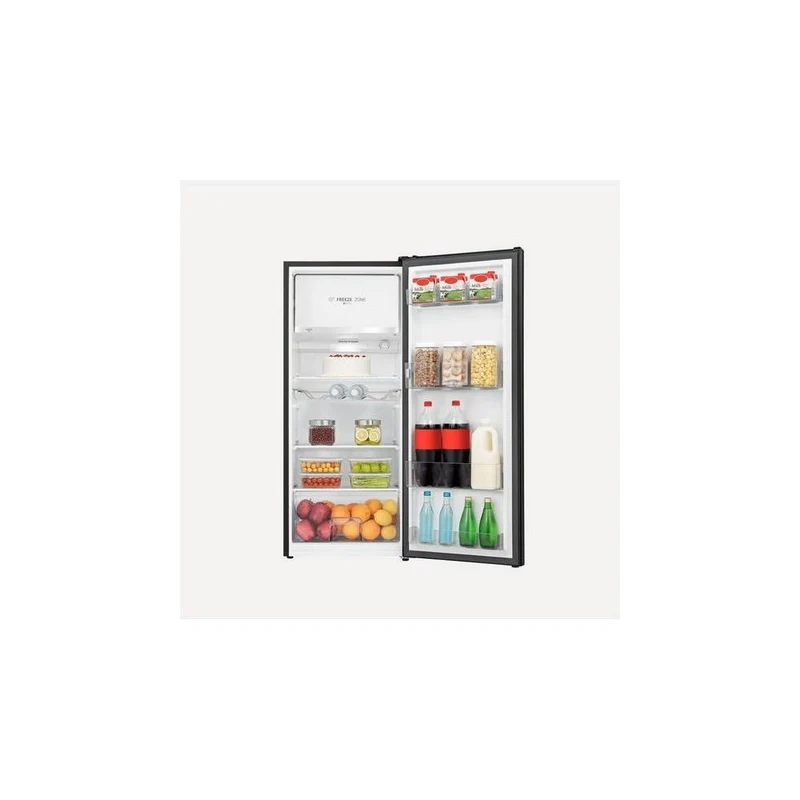 Réfrigérateur Hisense série RR RR220D4BBE à une porte, 165 litres, classe E (H 126,5 x L 51,5 x P 51,4 cm), noir