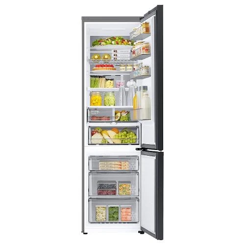 Réfrigérateur Samsung RB38C7B6DB1 BESPOKE AI 390 litres Classe D (H 203 x L 59,5 x P 65,8 cm) sans givre avec SmartThings Bixby Alexa, anthracite