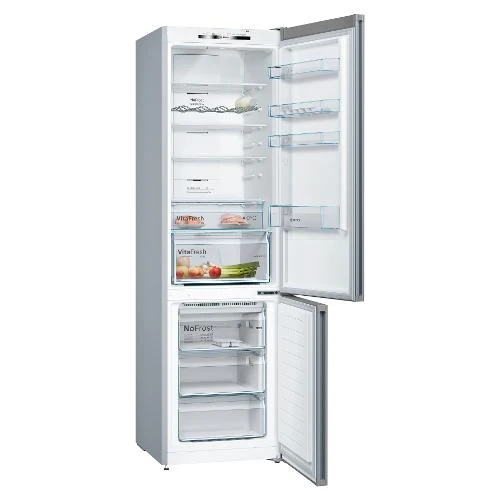 Réfrigérateur combiné Bosch Série 4 KGN392LDC 369 litres Classe D (H 203 x L 60 x P 66 cm) No Frost, aspect métal