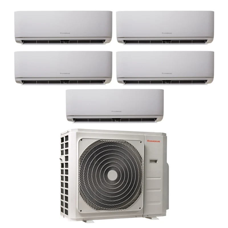 Climatiseur Immergas Penta Split Inverter série THOR 9+9+9+9+12 avec MULTI 42-5 R-32 Wi-Fi en option 9000+9000+9000+9000+12000