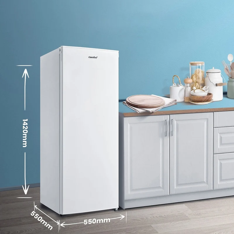 Congélateur vertical Comfee RCU219WH2 160 litres, classe E (H 142 x L 55 x P 55 cm), blanc