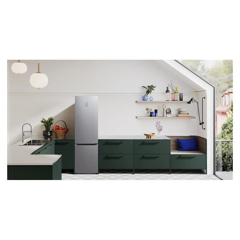 Réfrigérateur Samsung RB38C607AS9 EF ECOFLEX AI Air Space 387 litres Classe A (H 511 x L 151 x P 167 cm) SmartThings Bixby Alexa Total No Frost Argent