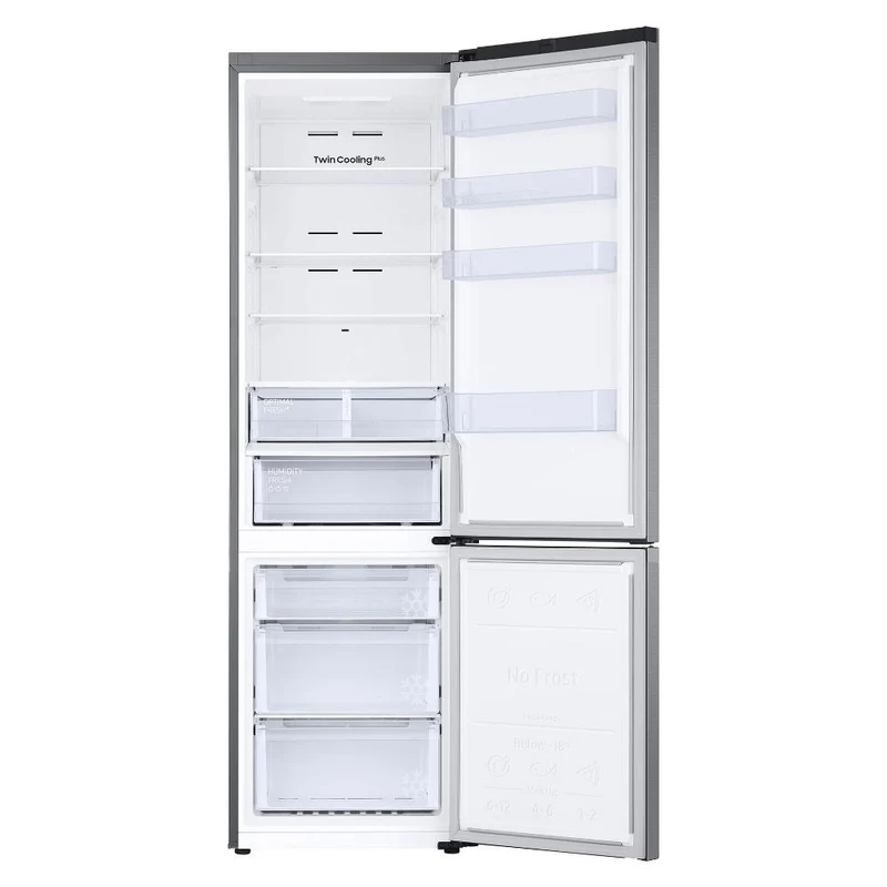 Réfrigérateur Samsung RB38C607AS9 EF ECOFLEX AI Air Space 387 litres Classe A (H 511 x L 151 x P 167 cm) SmartThings Bixby Alexa Total No Frost Argent