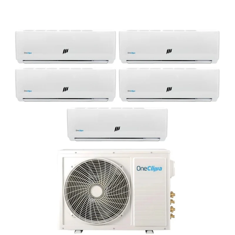 Climatiseur OneClima Penta Split Inverter PRO série 12+12+12+12+12 avec MLT42x5/Y24 R-32 Wi-Fi en option 12000+12000+12000+12000+12000