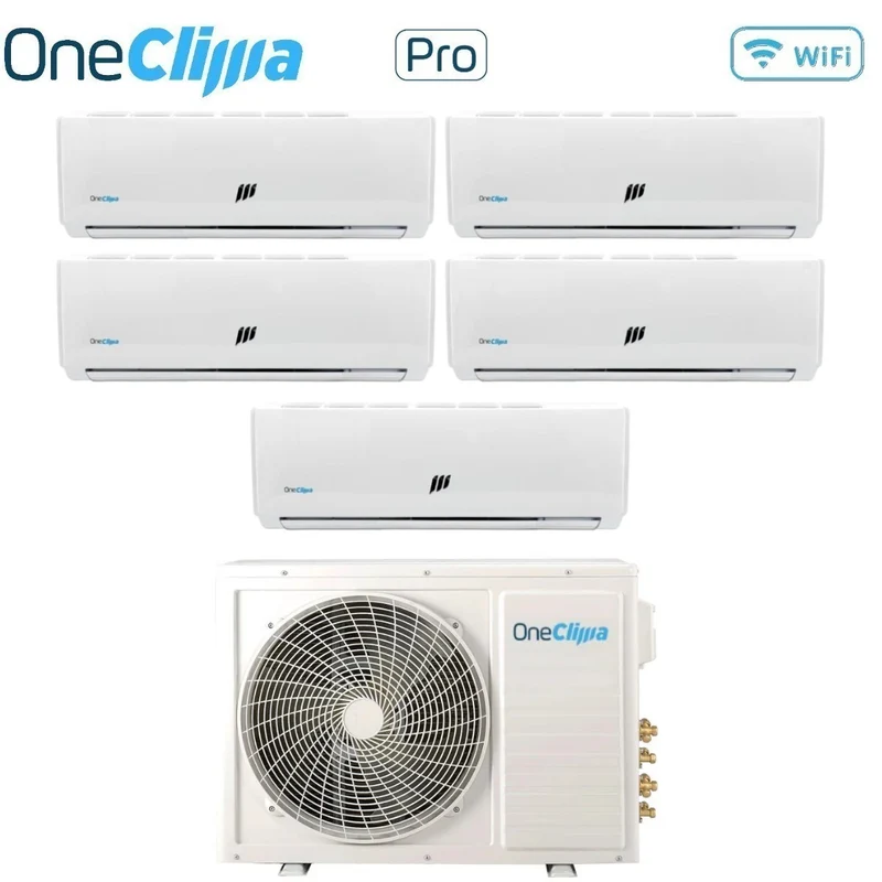 Climatiseur penta-split inverter OneClima série PRO 9+9+9+9+9 avec MLT42x5/Y24 R-32 Wi-Fi en option 9000+9000+9000+9000+9000