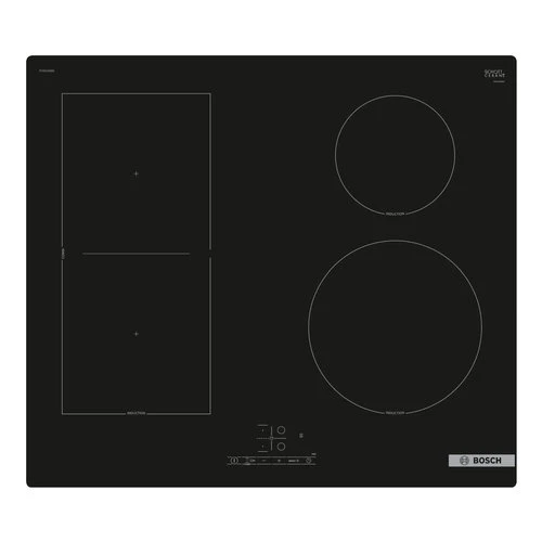 Plaque à induction Bosch Série 4 PVS61RBB5E (L 59,2 x P 52,2 cm) PowerBoost ReStart Vitrocéramique Noire