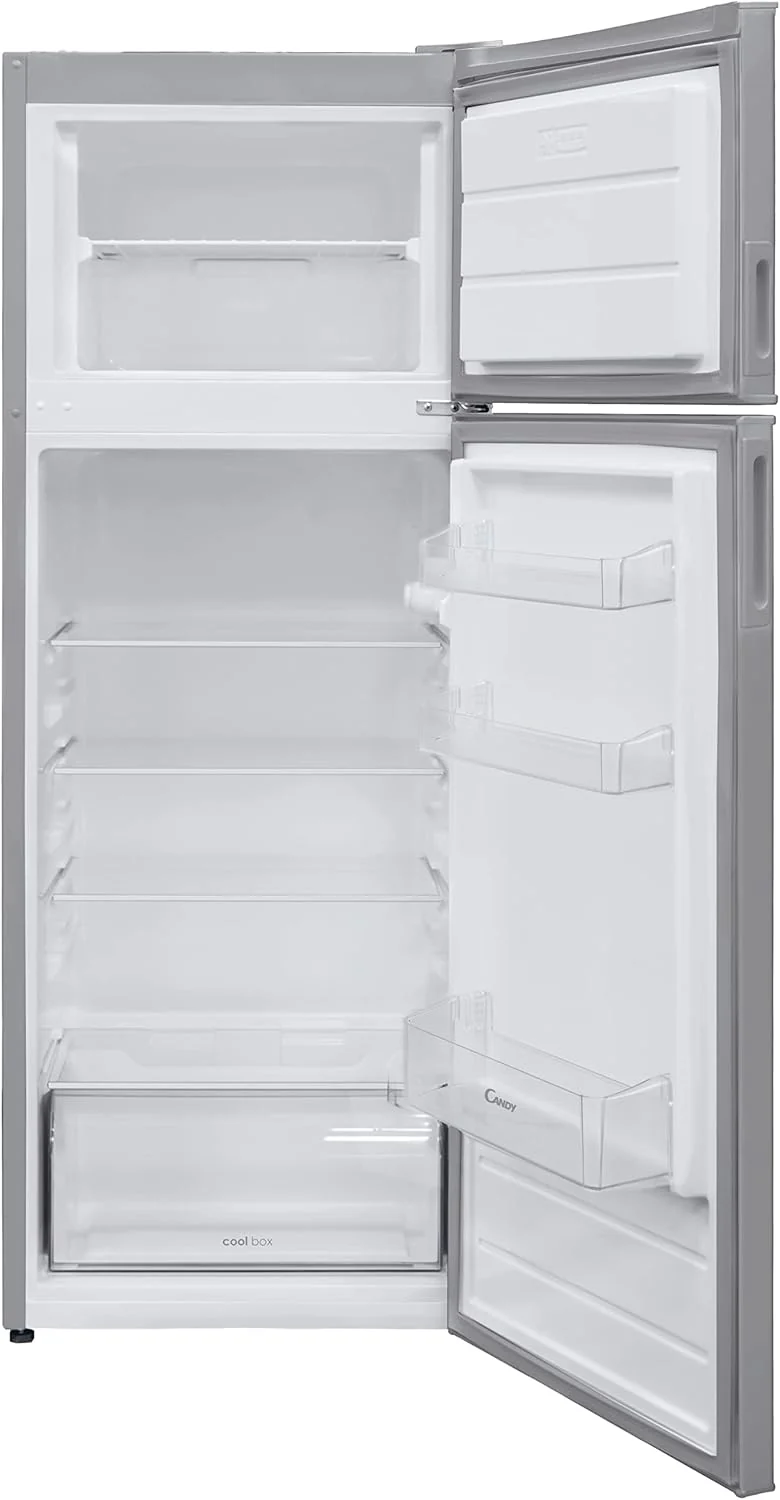 Réfrigérateur statique à deux portes Candy CDV1S514FS 213 litres, classe F (H 145 x L 54 x P 57 cm), argent
