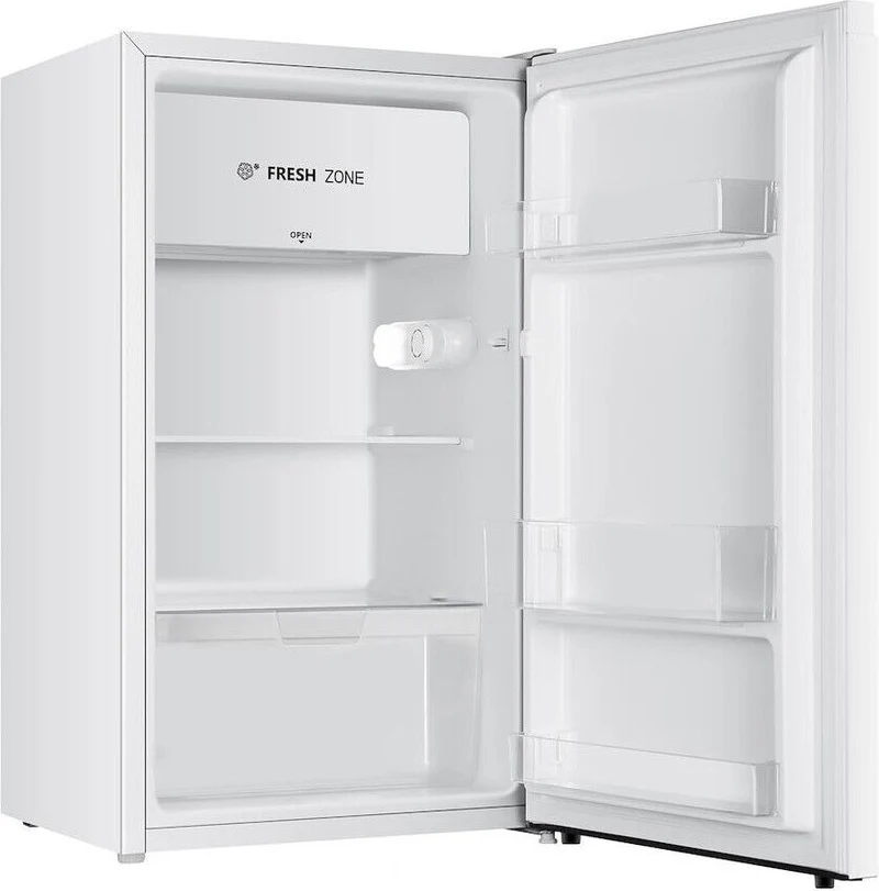 OFFRES SPÉCIALES Réfrigérateur Hisense RR121D4AWE à une porte, 94 litres, classe E, statique (H 84,2 x L 47,5 x P 44,8 cm), blanc