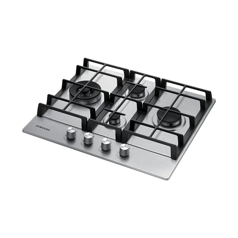 Plaque de cuisson à gaz 4 brûleurs Samsung NA64H3031BS (L60 x P51) en acier inoxydable