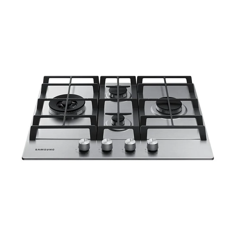 Plaque de cuisson à gaz 4 brûleurs Samsung NA64H3031BS (L60 x P51) en acier inoxydable