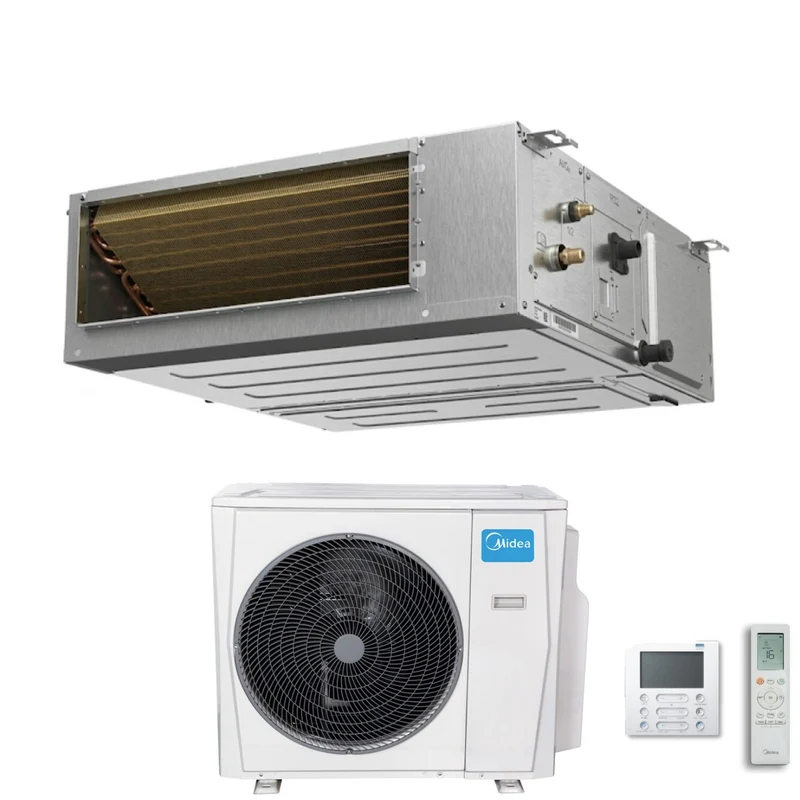 Climatiseur gainable Midea série A7 12 000 BTU à inverseur avec commandes R-32 incluses