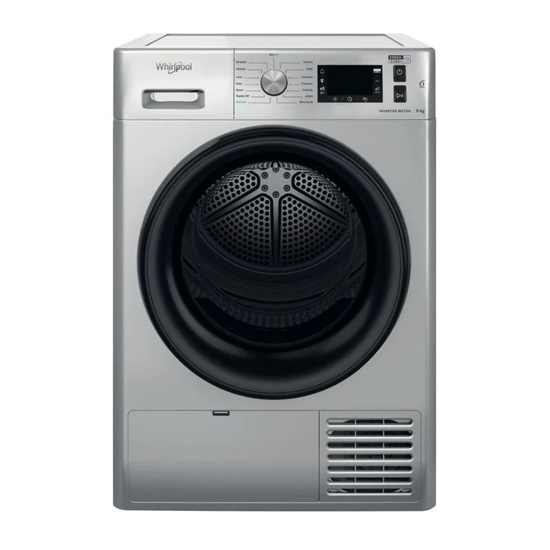 Sèche-linge à pompe à chaleur Whirlpool FFTN M22 93 SILVER IT 9 kg Classe A+++ (H 84,9 x L 59,5 x P 64,9 cm) Moteur Inverter 6TH SENSE