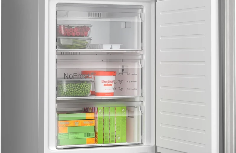 Réfrigérateur Bosch KGN367LDF 218 litres, pose libre, classe D (H 186 x L 60 x P 66,5 cm), technologie Inverter Perfect Fit