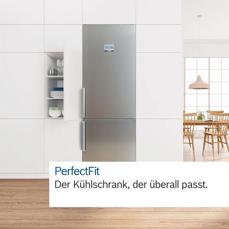 Réfrigérateur Bosch KGN367LDF 218 litres, pose libre, classe D (H 186 x L 60 x P 66,5 cm), technologie Inverter Perfect Fit