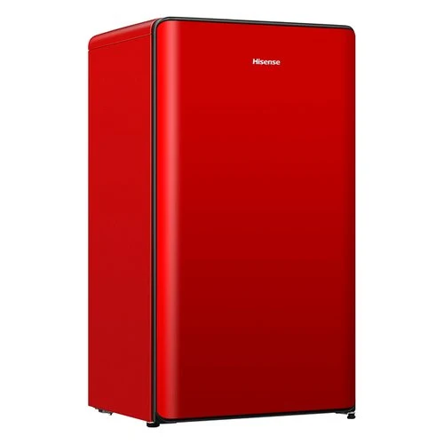 Réfrigérateur Hisense RR106D4CRE 82 litres à une porte, classe E (H 86,7 x L 48 x P 45,1 cm), rouge
