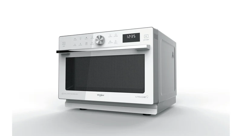 Four à micro-ondes combiné Whirlpool MWSC 933 SW 33 litres 900 W (H 95 x L 124 x P 137 cm) avec technologie Auto Clean 6th Sense, blanc