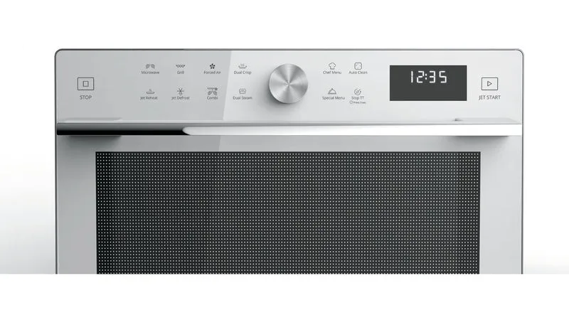 Four à micro-ondes combiné Whirlpool MWSC 933 SW 33 litres 900 W (H 95 x L 124 x P 137 cm) avec technologie Auto Clean 6th Sense, blanc