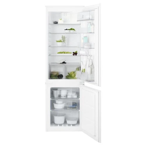 Réfrigérateur encastrable Electrolux Série 600 Twintech Knt6Te18S Classe E 254 litres No Frost (H 177,2 x L 54 x P 54,9 cm) Blanc