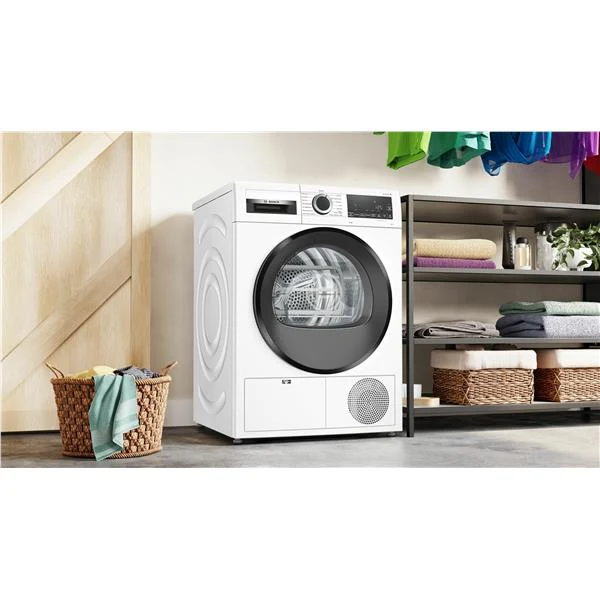 Sèche-linge à pompe à chaleur Bosch Série 6 WQG23100IT 8 kg Classe A++ (H 84,2 x L 59,8 x P 61,3 cm) Nettoyage facile demi-charge Blanc