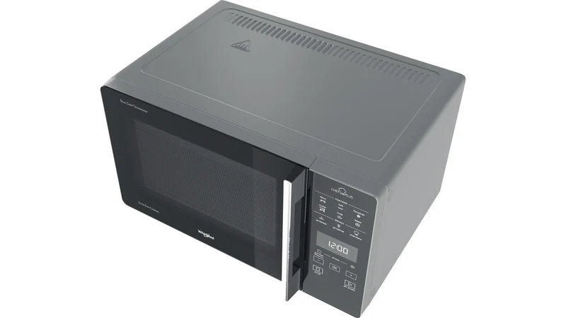 Four à micro-ondes combiné Whirlpool Chef Plus MCP 359 SL 800 W 25 litres avec fonction grill et cuisson vapeur (H 30 x L 52 x P 49,4 cm), couleur argent.
