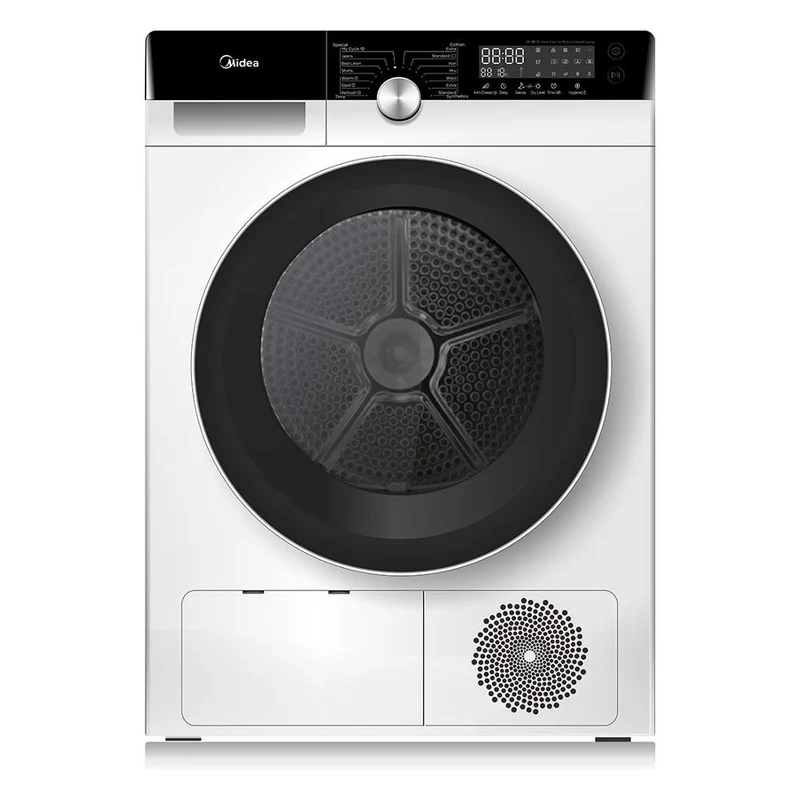 Sèche-linge à pompe à chaleur Midea MDK9A3 KNIGHT 9 kg Classe A+++ (2021) Moteur Inverter (H 84,5 x L 64 x P 59,5 cm) Noir et blanc